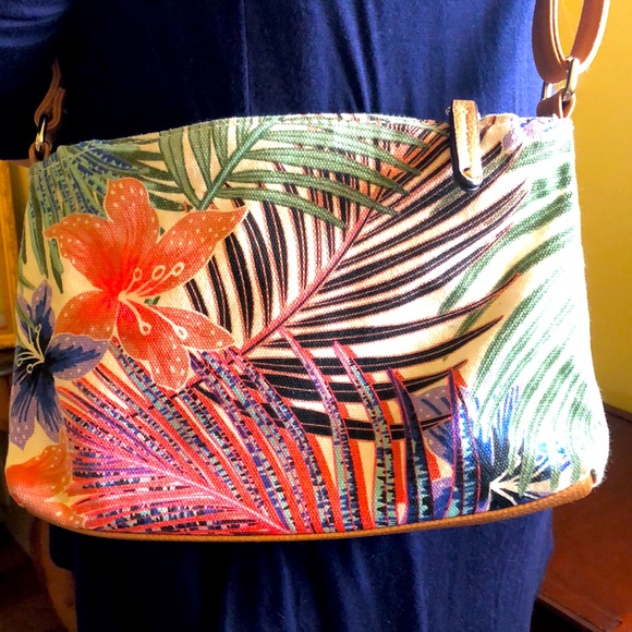 Rosetti tropical print canvas crossbody bag - Picture 3 of 9